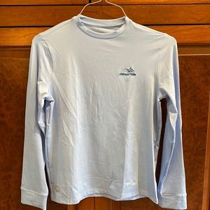Vineyard vines boys L performance light blue swordfish Long-sleeved Tee